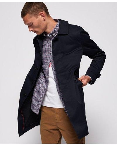 mens navy mac jacket
