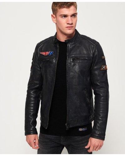 buy superdry leather jacket online