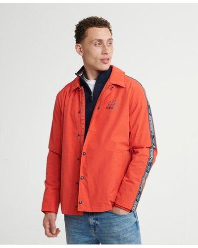 coach jacket orange