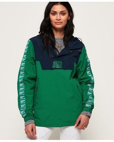 superdry colour block overhead jacket