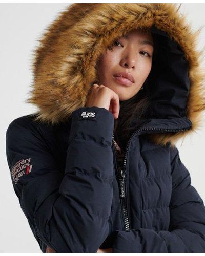 superdry blue puffer jacket