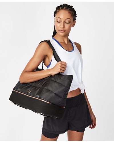 sweaty betty luxe gym bag olive