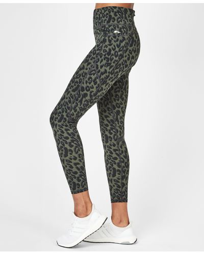 Sweaty betty olive leopard leggings Clearance