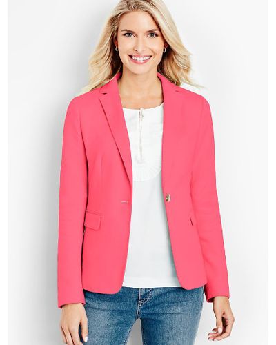 talbots pique jacket