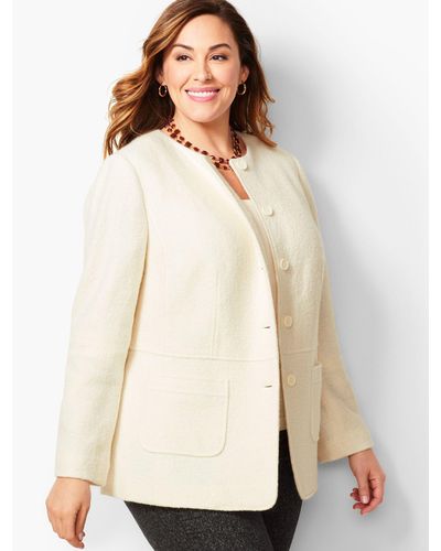 talbots boiled wool jacket