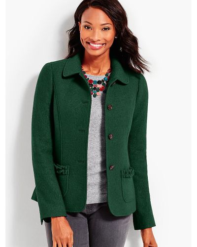 talbots double faced wool jacket