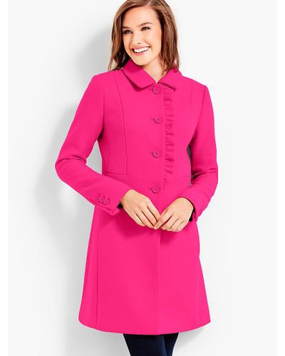talbots pink coat