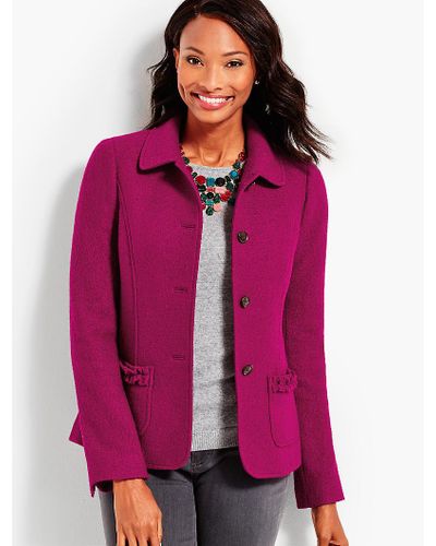 talbots boiled wool jacket