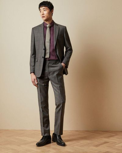 Ted Baker Debonair Check Wool Suit 