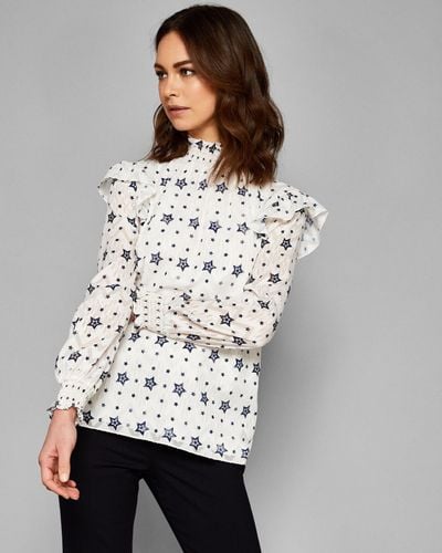 ted baker white shirt womens