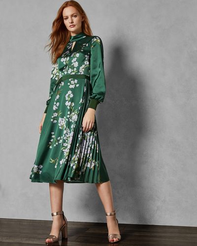 ted baker green midi dress