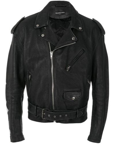 balenciaga leather jacket