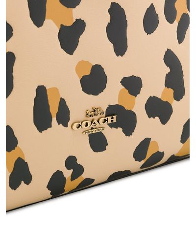 coach animal print tote