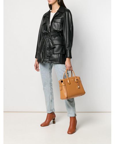 michael kors belted satchel