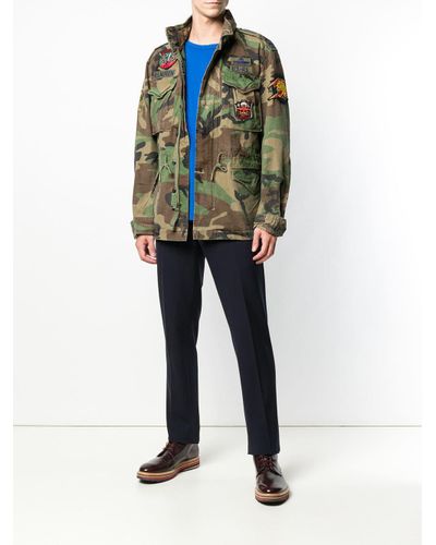 polo army jacket mens