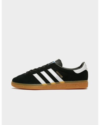 adidas Originals Suede Munchen Trainers in Black for Men - Lyst