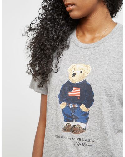 women polo bear shirt