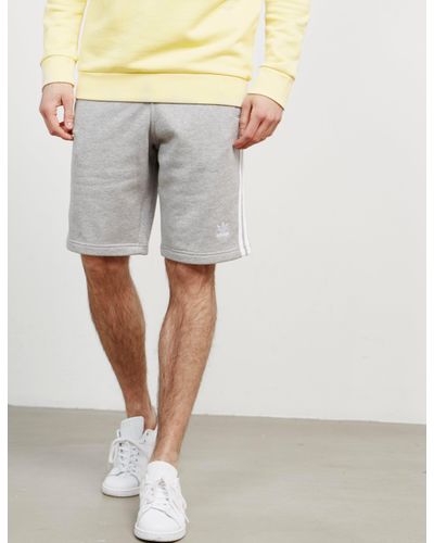 adidas fleece shorts grey