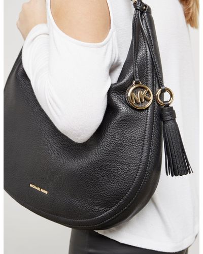 Michael Kors Leather Womens Lydia Hobo Shopper Bag Black | Lyst