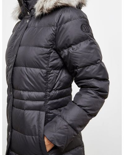Tommy Hilfiger Tyra Long Down Padded Jacket Black - Lyst