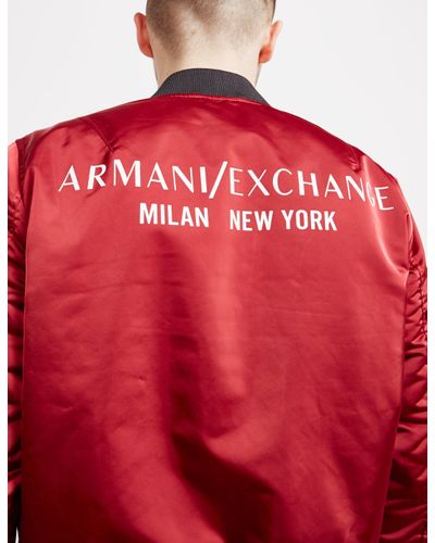 armani exchange red jacket