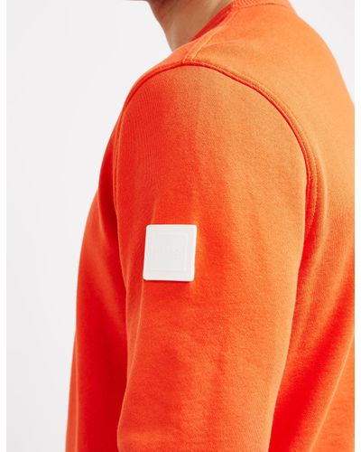 BOSS by Hugo Boss Walk Up Sweatshirt Orange for Men - Lyst