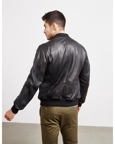 boss josiah leather jacket