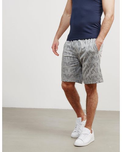 armani grey shorts
