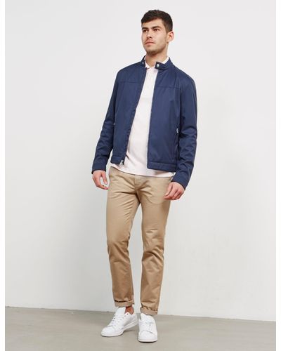 dark blue harrington jacket