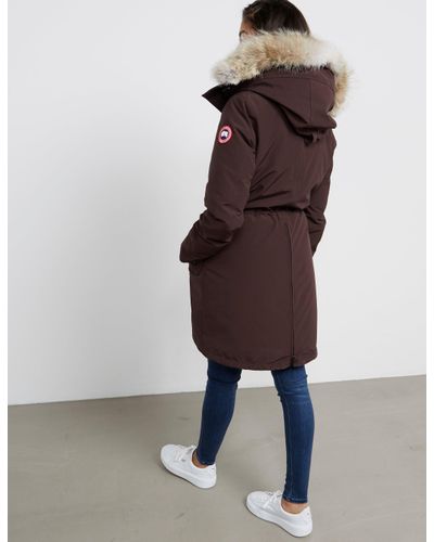 Canada Goose Goose Womens Rossclair Padded Parka Jacket Brown, Brown | Lyst