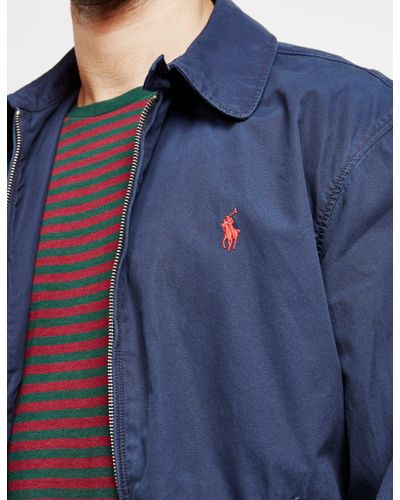 ralph lauren jacket navy blue