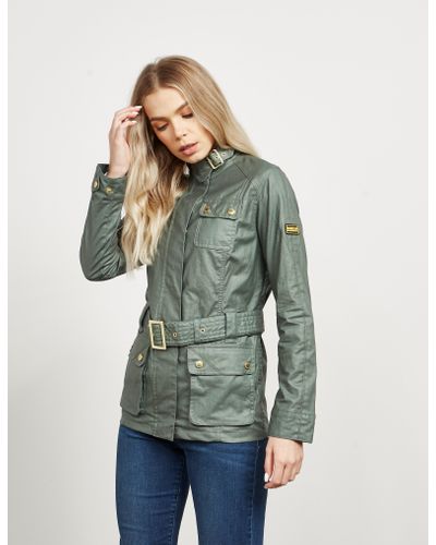 barbour belted jacket