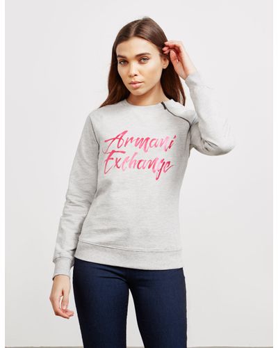 armani exchange grey sweatshirt