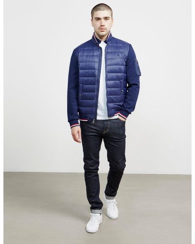 navy blue polo jacket