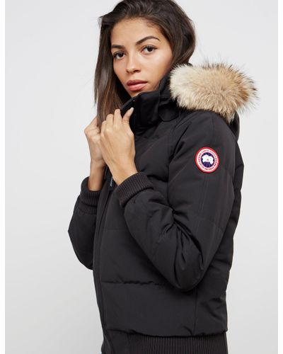 Canada goose savona bomber black best sale