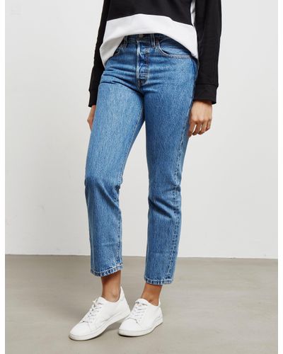 cropped levis jeans