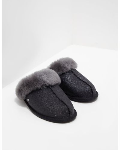 ugg slippers black glitter