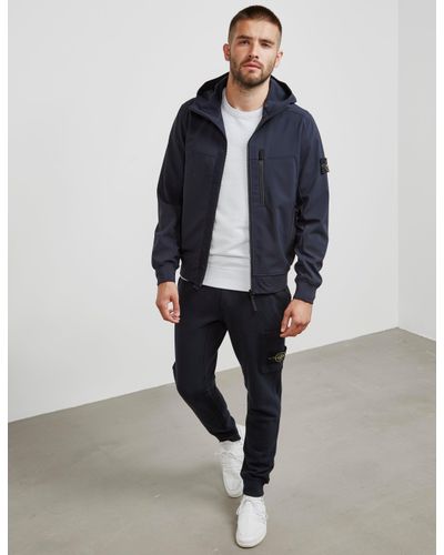 stone island lightweight hooded jacket