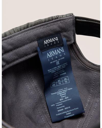 Armani Jeans Synthetic Mens Nylon Print Cap Grey in Gray for Men | Lyst