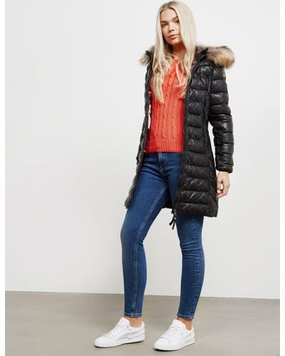 parajumpers demi leather coat