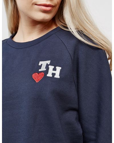 tommy hilfiger sweatshirt navy blue