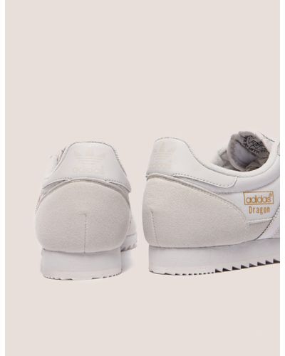 mens white adidas dragon trainers