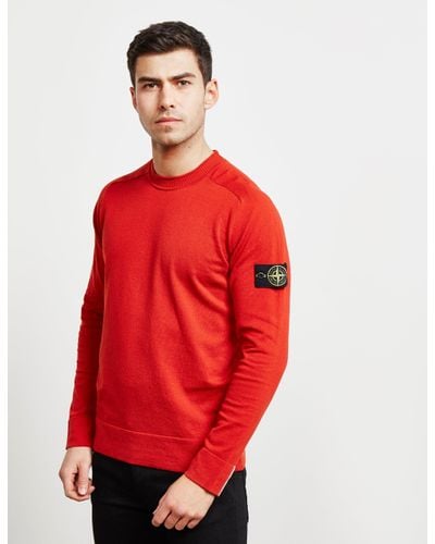 red stone island jumper