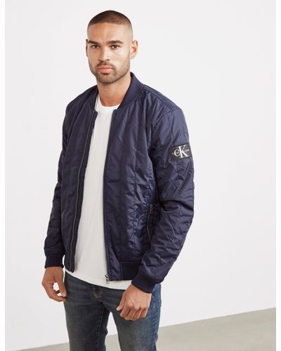 calvin klein padded bomber jacket