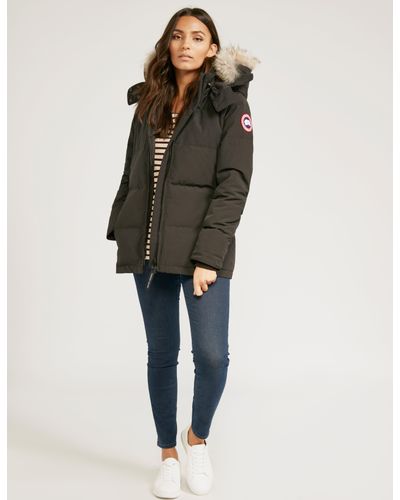 Canada Goose Goose Womens Chelsea Parka Jacket Black - Lyst