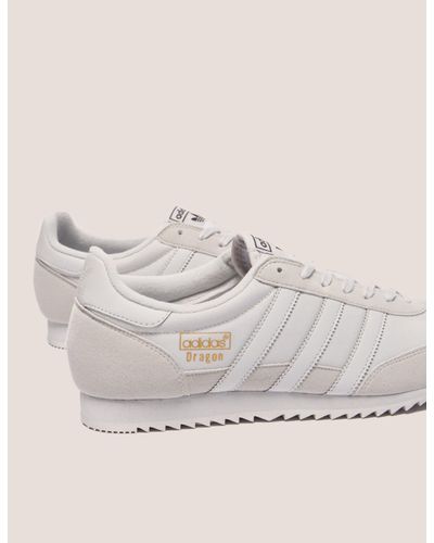 mens white adidas dragon trainers