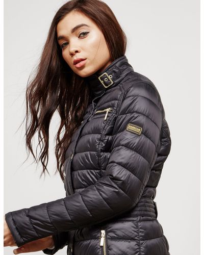 barbour jacket black womens