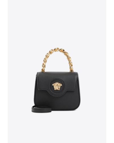 Versace Mini La Medusa Top Handle Bag - Black