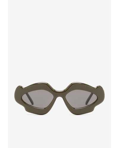 Loewe X Paula'S Ibiza Irregular Sunglasses - Gray
