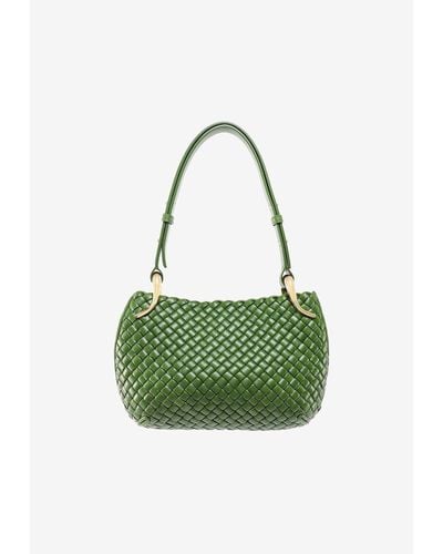 Bottega Veneta Small Clicker Shoulder Bag - Green